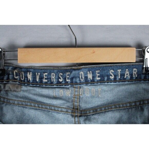 Converse One Star Low Boot Premium Denim Distressed Jeans Men's 34 x 32 - Picture 3 of 16